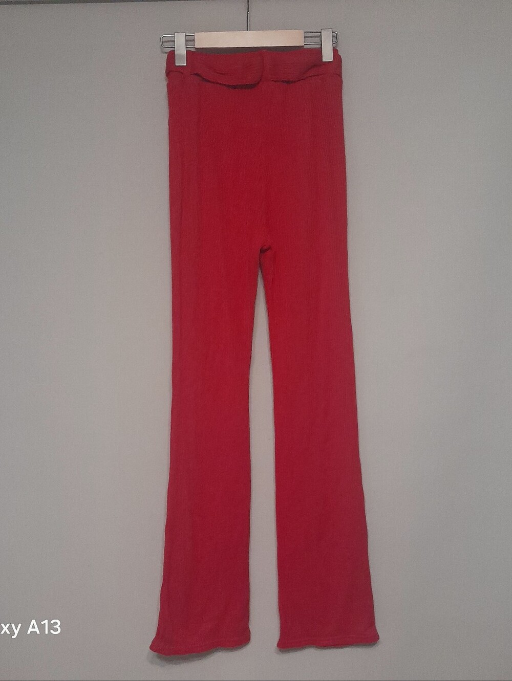Emory Park Red Ribbed Pants - Picture 3 of 4